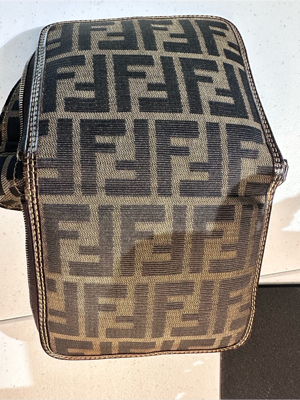 Fendi Brown FF Zucca Canvas Tote with Logo Strap - Picture 5 of 11